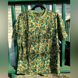 Naoh Frog Camo Pocket Tee Men’s Medium NWOT